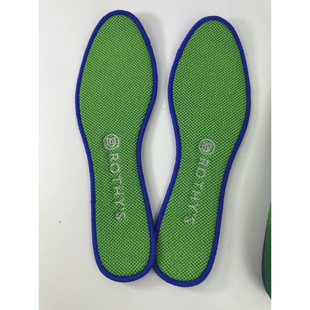 Rothys The Flat Jellybean Kelly Green Knit Round Toe Slip On Shoes 8.5 *RARE EUC - Picture 6 of 11